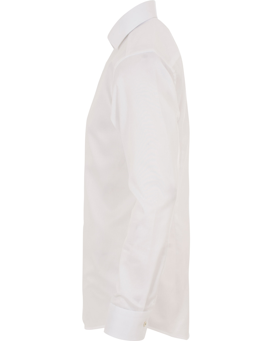 Hombres | Camisas | Eton | Super Sim Contrast Flower Shirt White