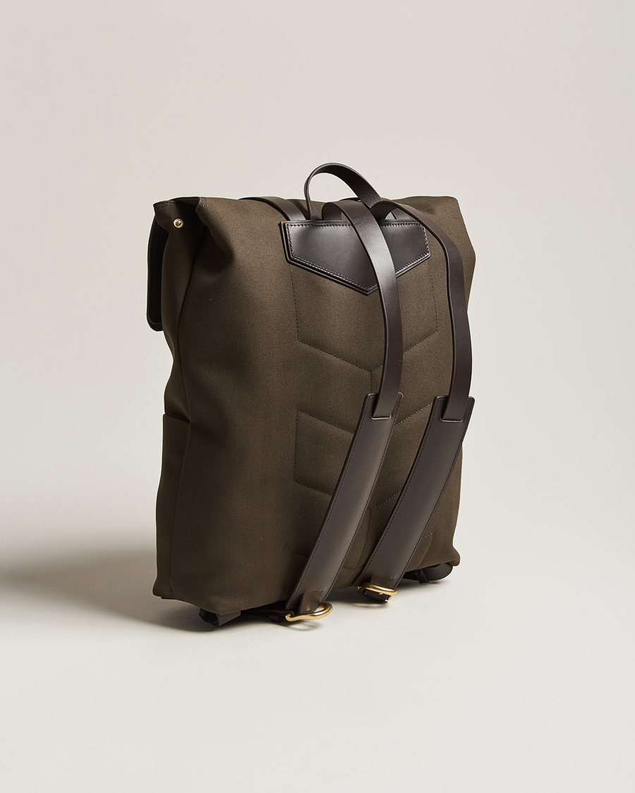 Hombres | Mismo | Mismo | M/S Nylon Backpack Army/Dark Brown