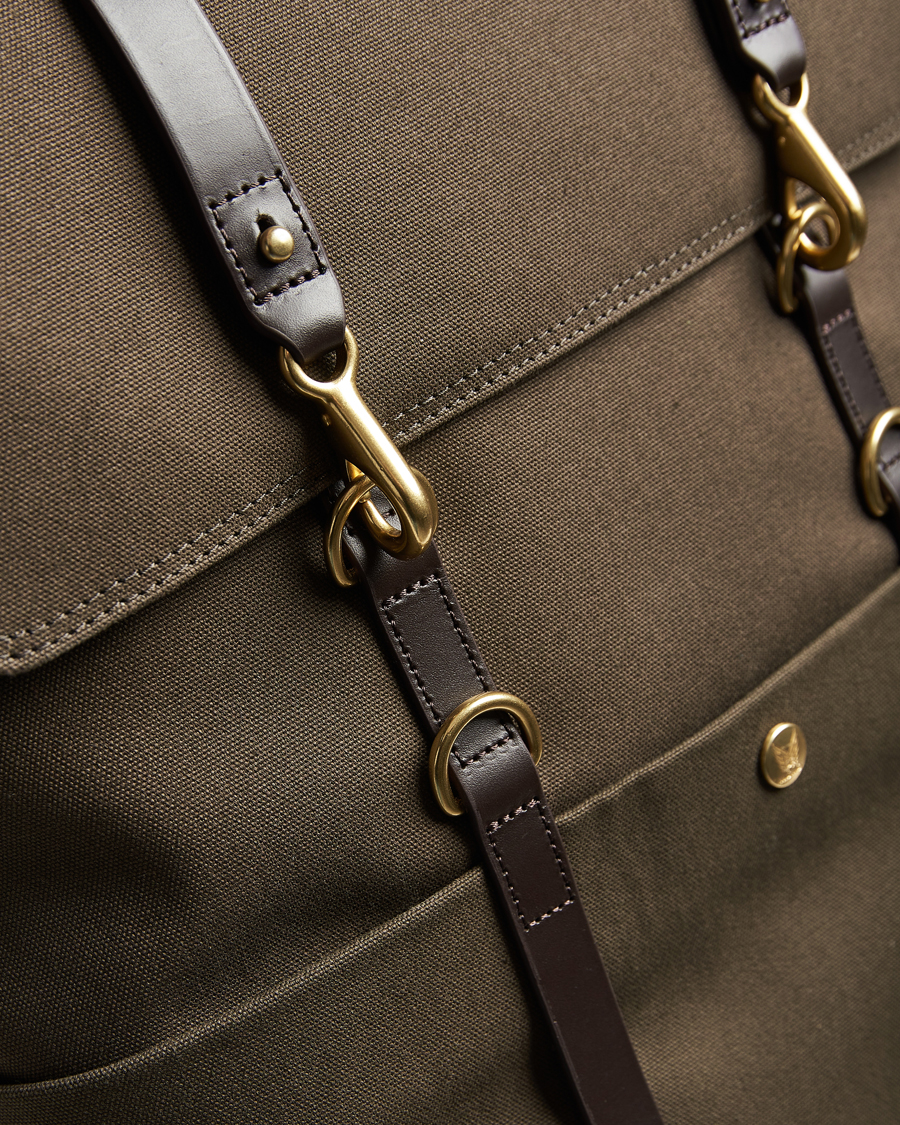 Hombres | Mismo M/S Nylon Backpack Army/Dark Brown | Mismo | M/S Nylon Backpack Army/Dark Brown