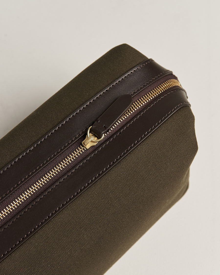 Hombres | Bolsos | Mismo | M/S Nylon Washbag Army/Dark Brown