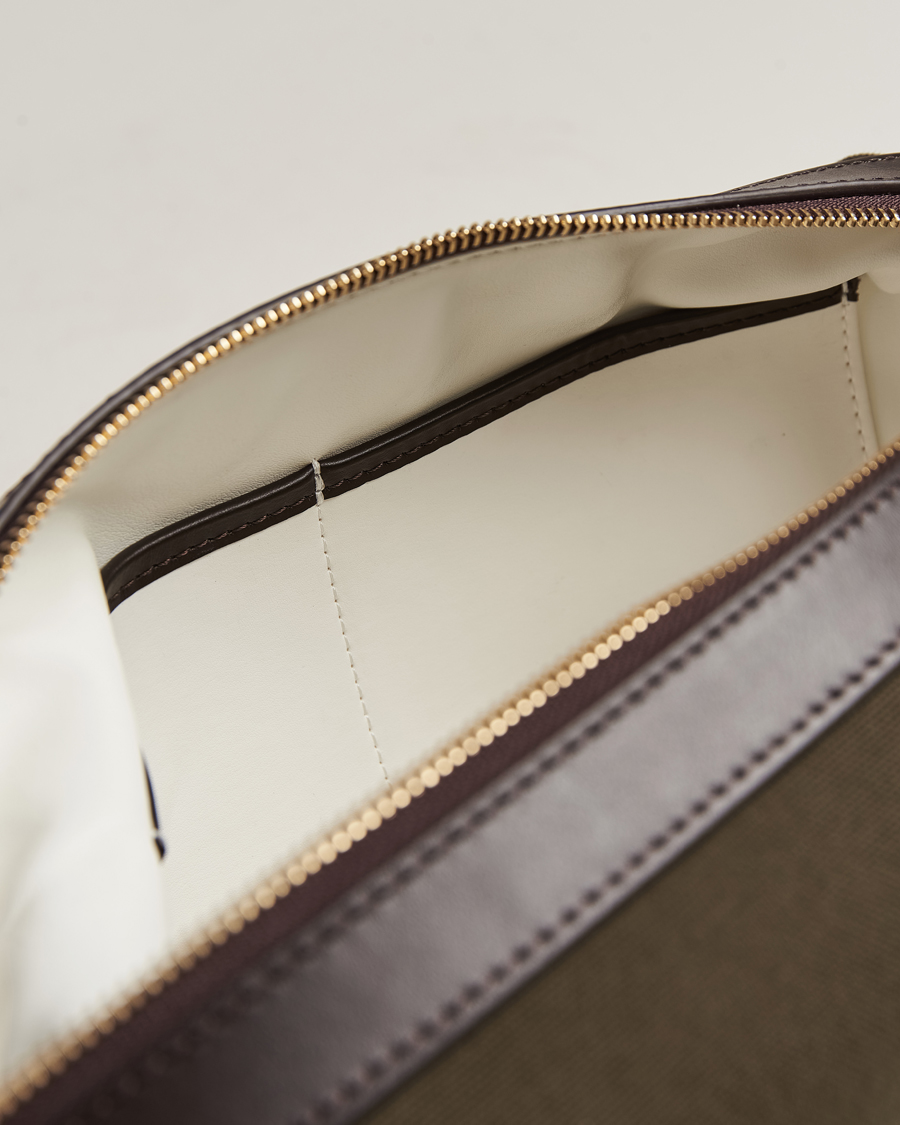 Hombres | Bolsos | Mismo | M/S Nylon Washbag Army/Dark Brown