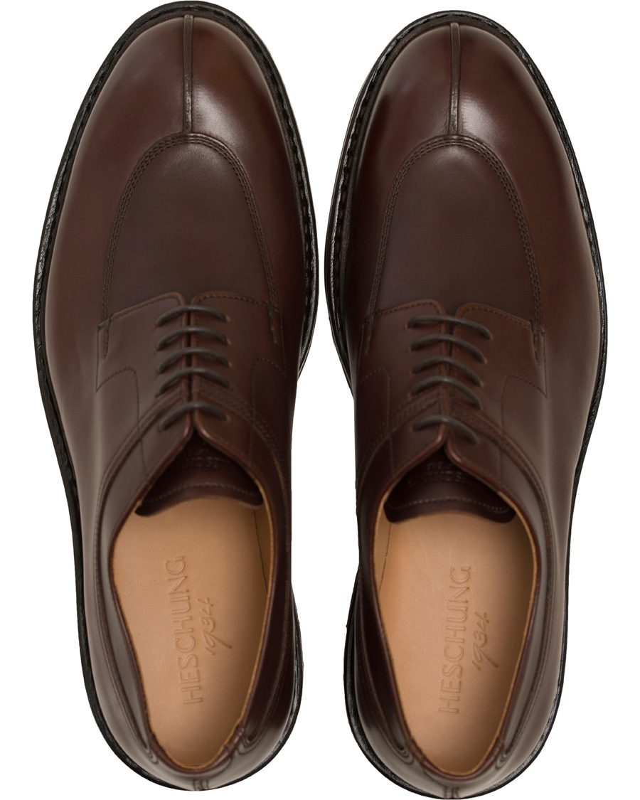 Hombres | Heschung Catalpa Split Toe Derby Chestnut Calf | Heschung | Catalpa Split Toe Derby Chestnut Calf