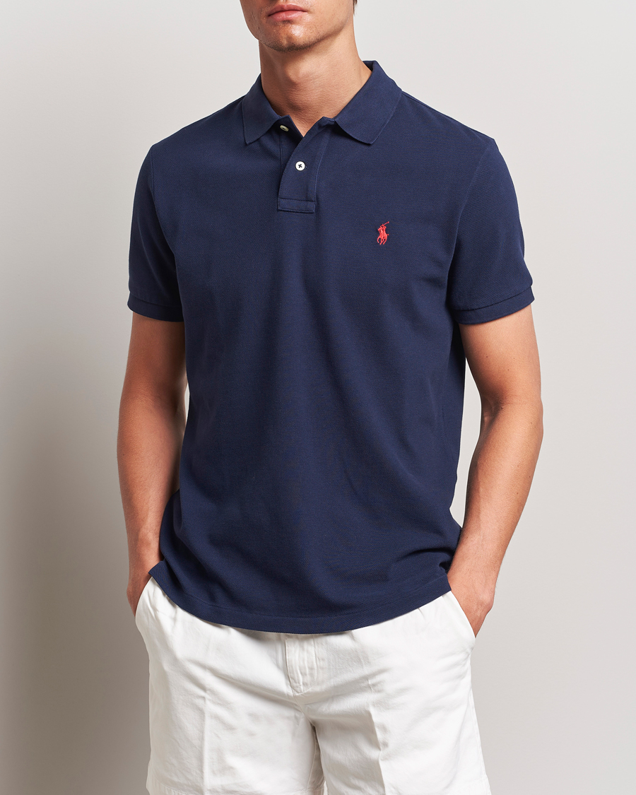Hombres | Only Polo | Polo Ralph Lauren | Custom Slim Fit Polo Newport Navy