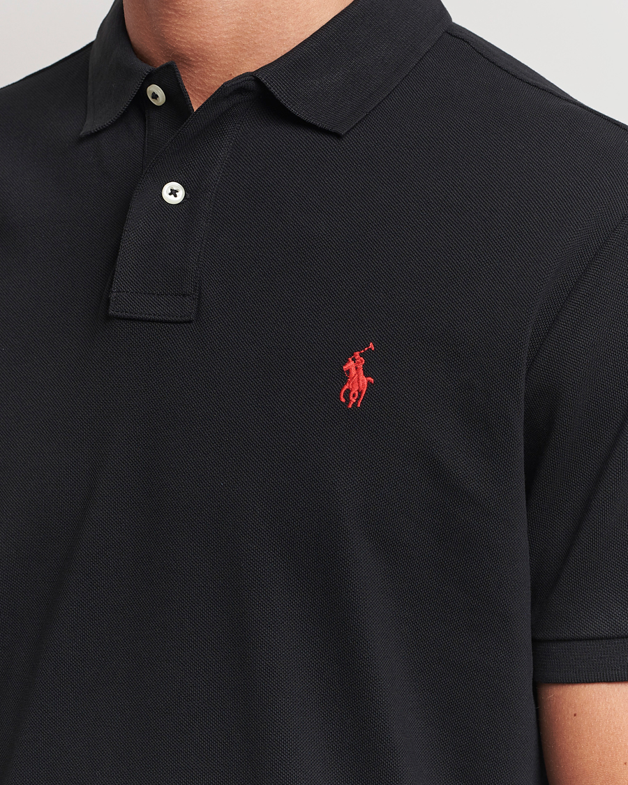 Hombres | Polos | Polo Ralph Lauren | Custom Slim Fit Polo Black