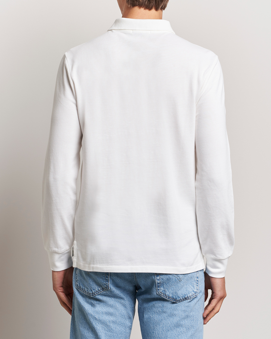 Hombres | Polos | Polo Ralph Lauren | Custom Slim Fit Long Sleeve Polo White