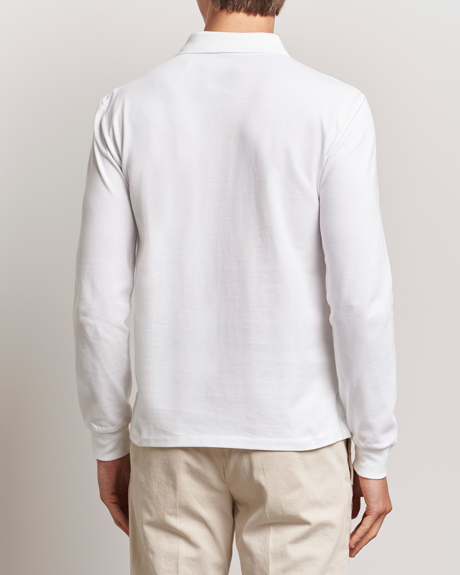 Hombres | Polos | Polo Ralph Lauren | Slim Fit Long Sleeve Polo White