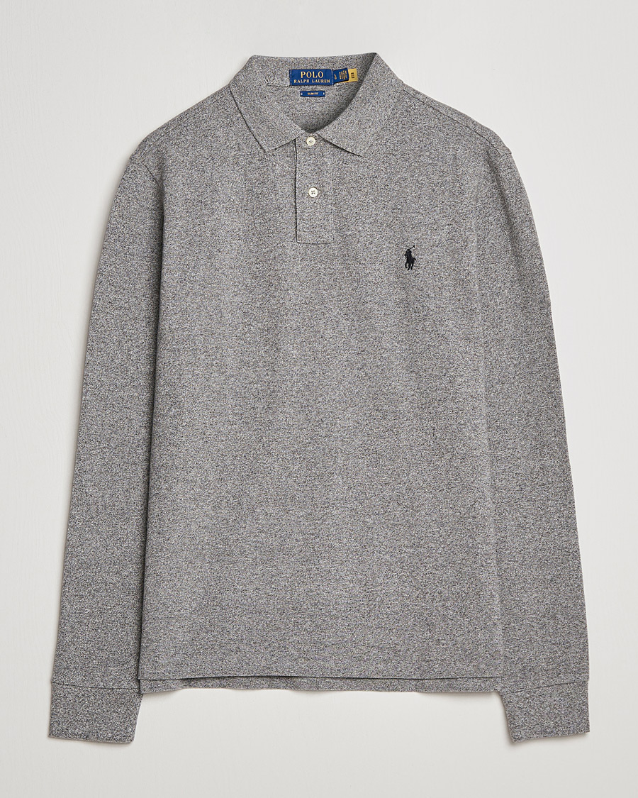 Hombres | Polos | Polo Ralph Lauren | Slim Fit Long Sleeve Polo Canterbury Heather