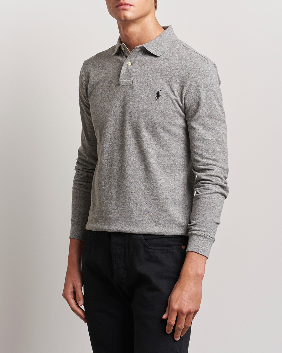Hombres |  | Polo Ralph Lauren | Slim Fit Long Sleeve Polo Canterbury Heather