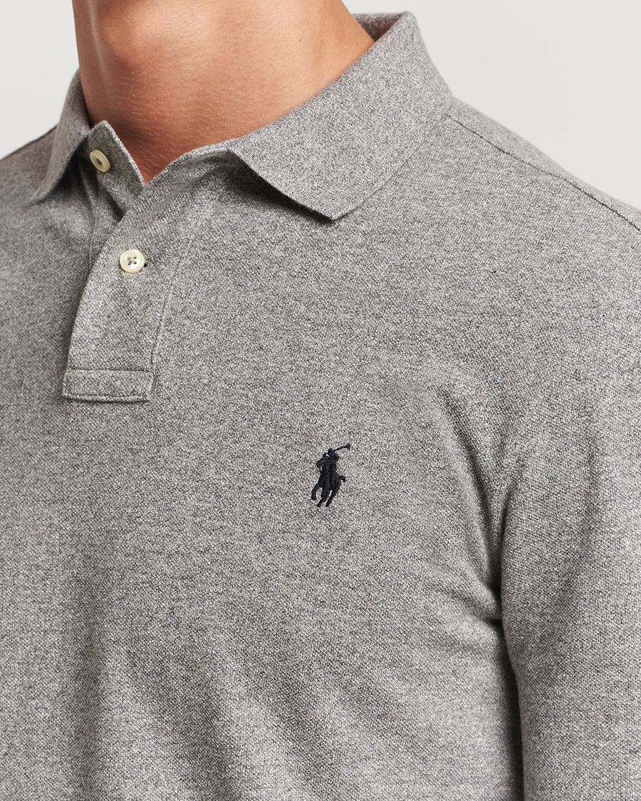 Hombres | Polos | Polo Ralph Lauren | Slim Fit Long Sleeve Polo Canterbury Heather
