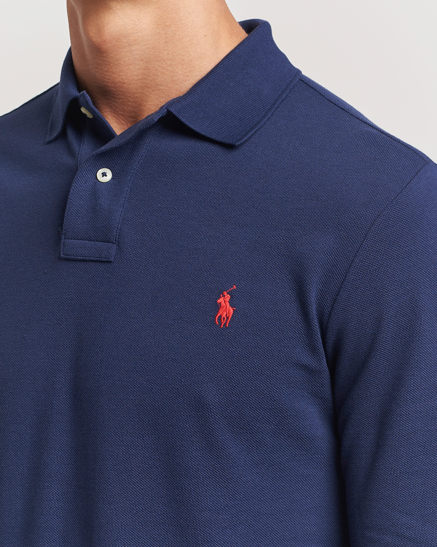 Hombres | Polos | Polo Ralph Lauren | Slim Fit Long Sleeve Polo Newport Navy