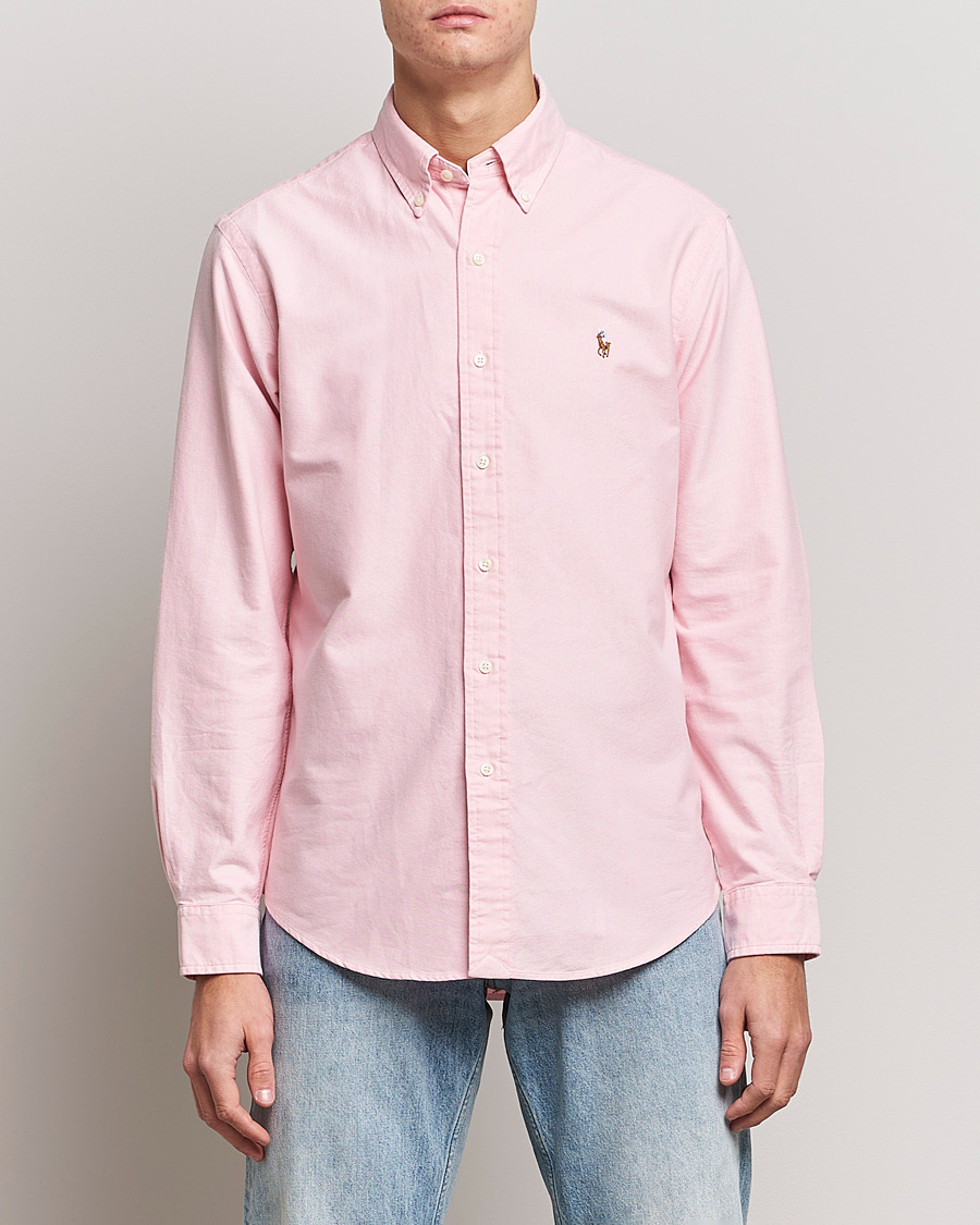 Hombres | Camisas oxford | Polo Ralph Lauren | Custom Fit Oxford Shirt Pink