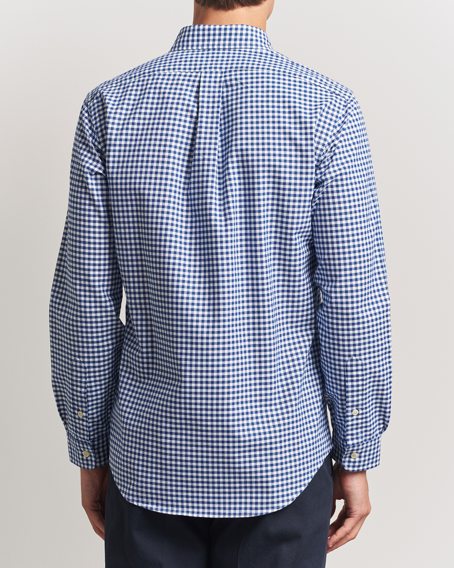 Hombres | Camisas | Polo Ralph Lauren | Custom Fit Oxford Gingham Shirt Blue/White