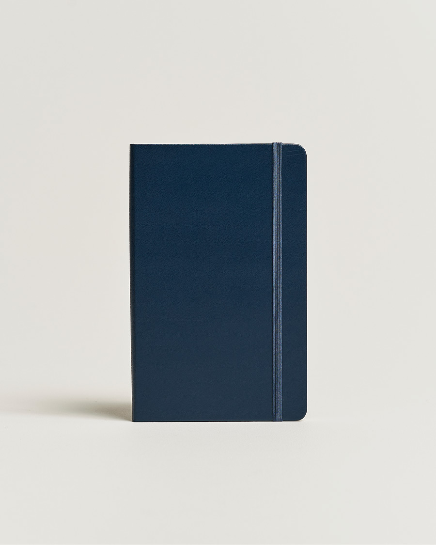 Hombres | Moleskine Plain Hard Notebook Large Sapphire Blue | Moleskine | Plain Hard Notebook Large Sapphire Blue
