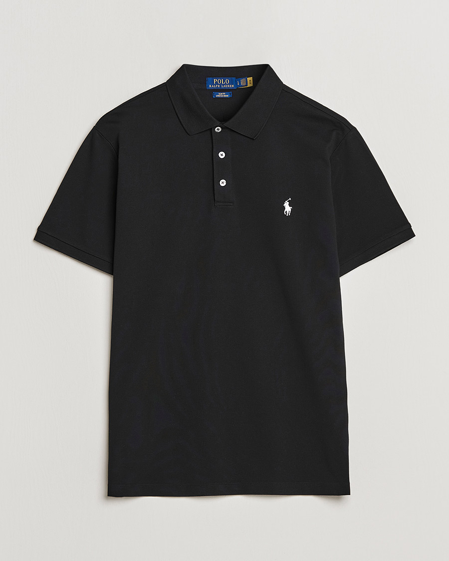 Hombres | Polos | Polo Ralph Lauren | Slim Fit Stretch Polo Black