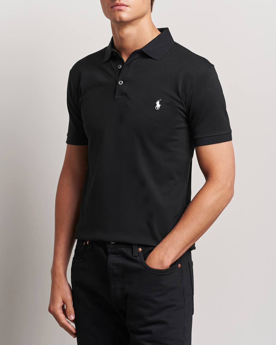 Hombres | Polos | Polo Ralph Lauren | Slim Fit Stretch Polo Black