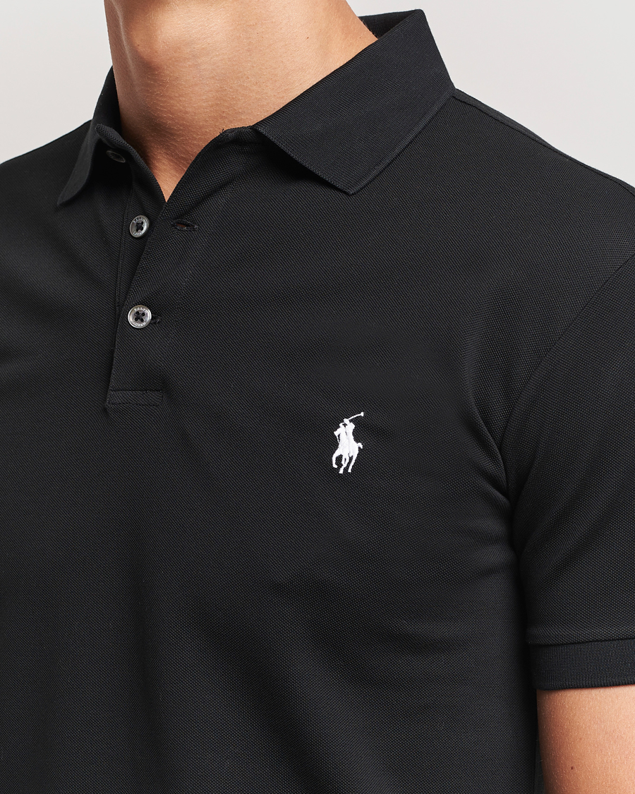 Hombres | Polos | Polo Ralph Lauren | Slim Fit Stretch Polo Black