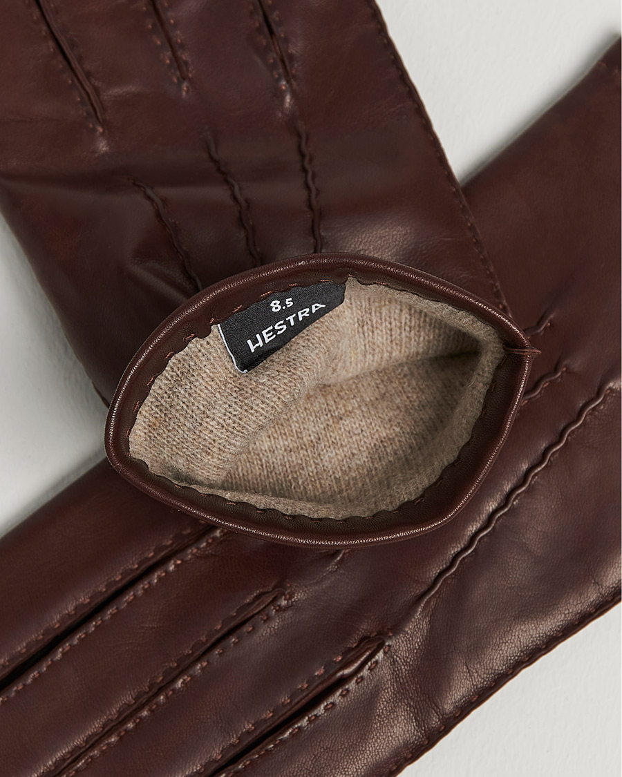 Hombres | Business & Beyond | Hestra | Edward Wool Liner Glove Chestnut