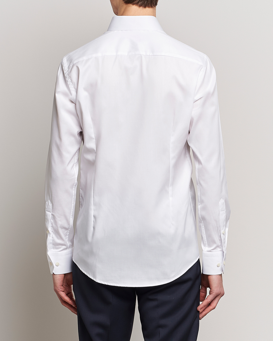 Hombres | Camisas | Eton | Slim Fit Twill Cut Away Shirt White