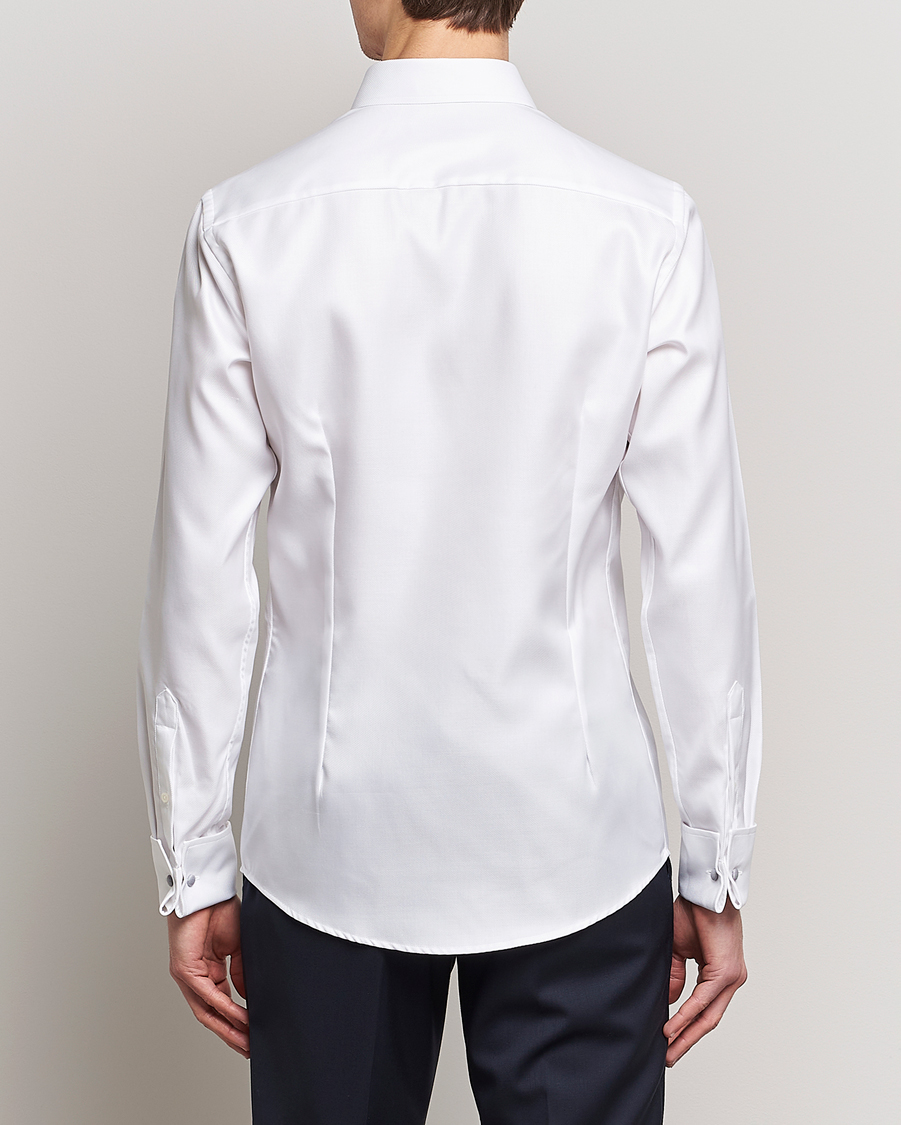 Hombres | Camisas | Eton | Slim Fit Twill Double Cuff Shirt White