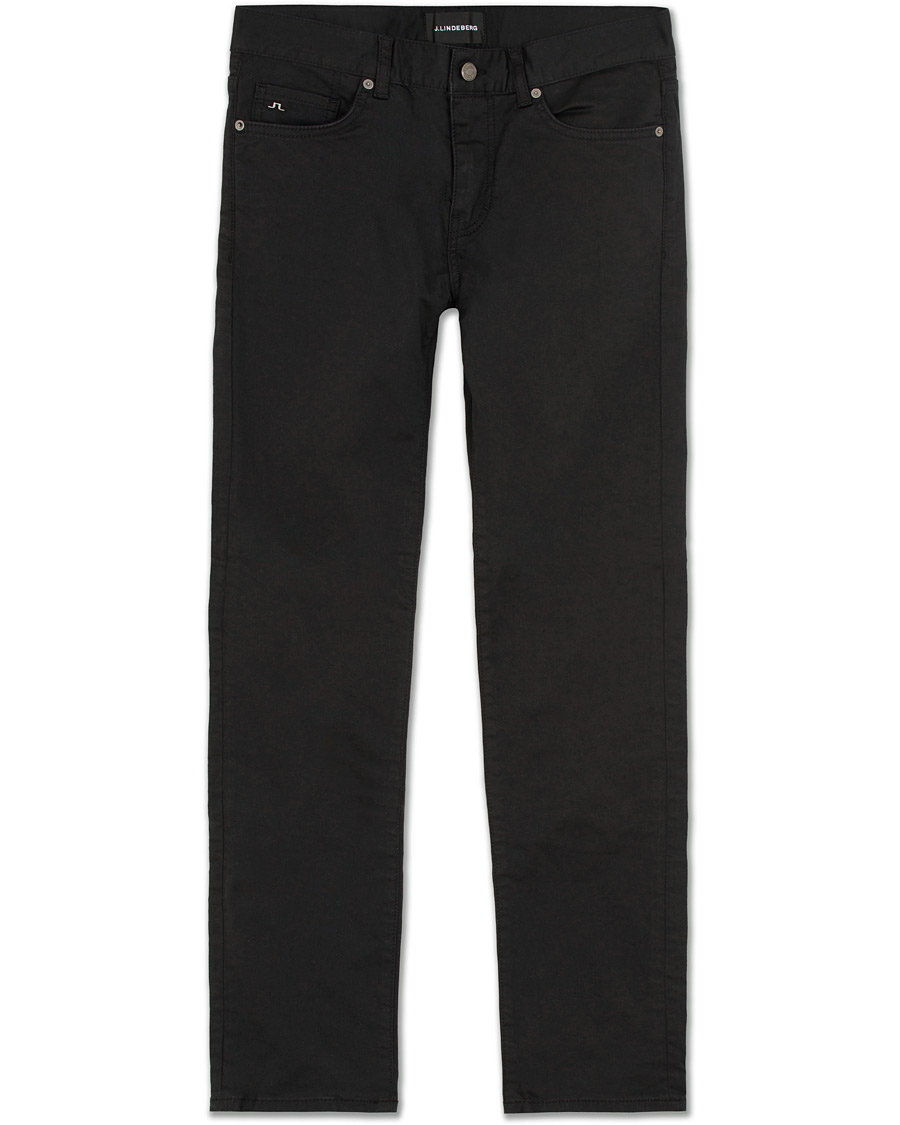 Hombres | Vaqueros | J.Lindeberg | Jay Satin Stretch Jeans Black