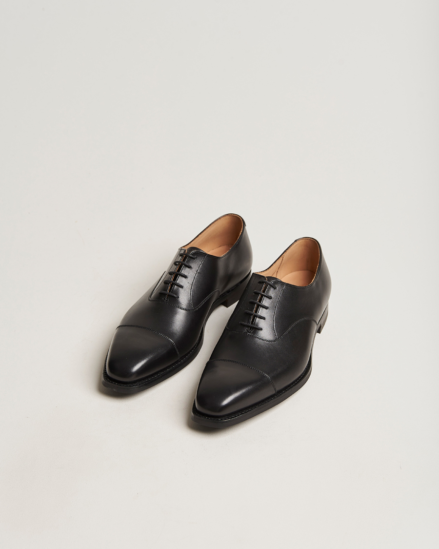 Hombres | Zapatos Oxford | Crockett & Jones | Hallam Oxford City Sole E Black Calf
