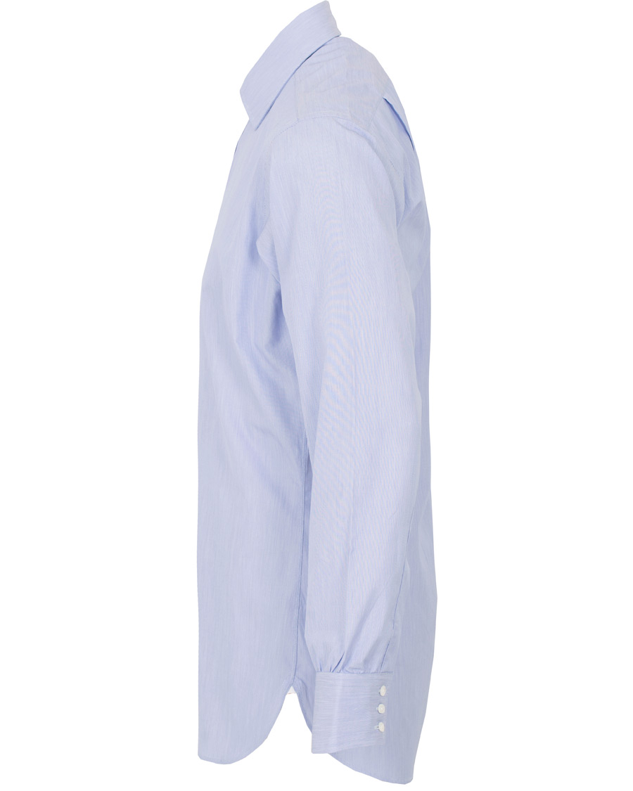 Hombres | Camisas | Turnbull & Asser | Classic Fit Hairline Stripe Shirt Blue