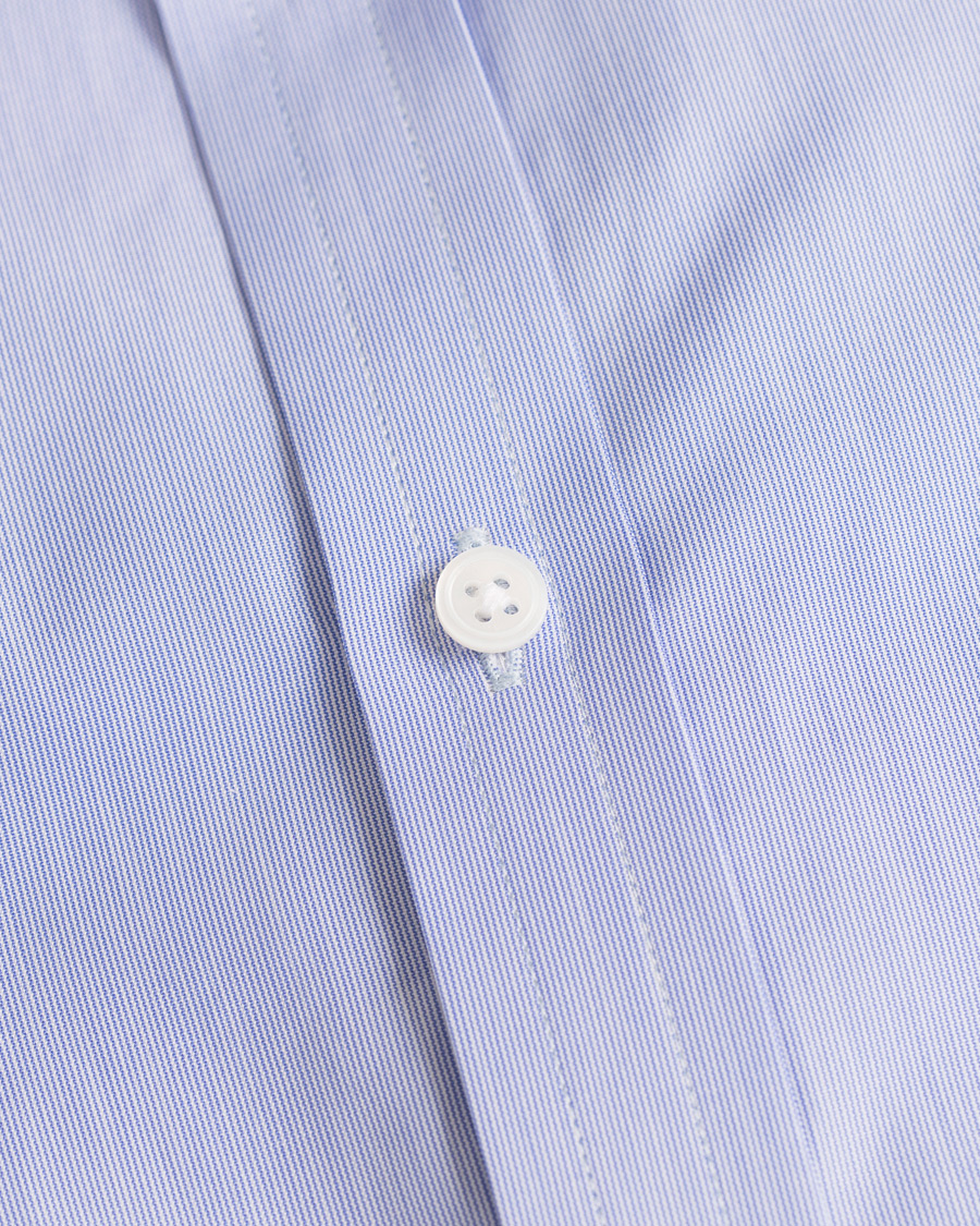 Hombres | Camisas | Turnbull & Asser | Classic Fit Hairline Stripe Shirt Blue