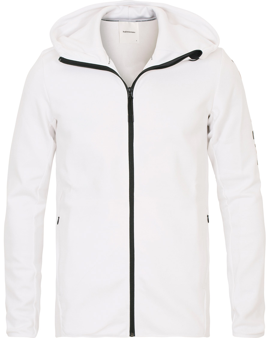 Hombres | Jerséis y prendas de punto | Peak Performance | Tech Full Zip Hoodie White