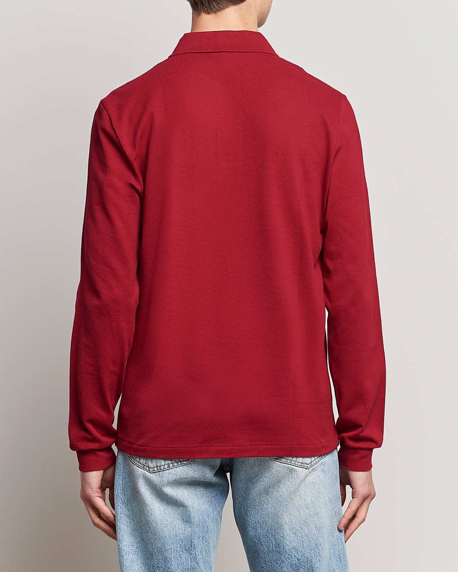 Hombres | Polos | Lacoste | Original Long Sleeve Polo Piké Bordeaux