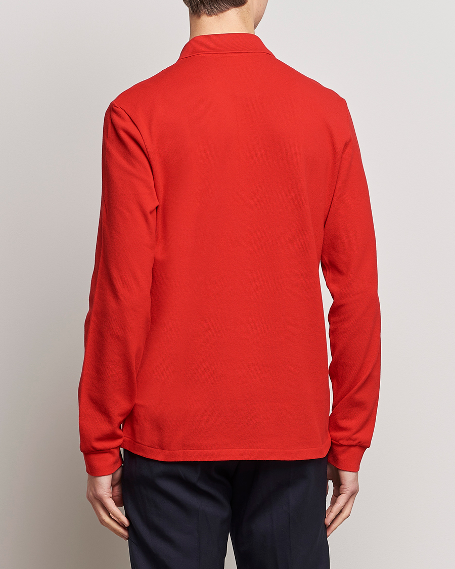 Hombres | Preppy Authentic | Lacoste | Long Sleeve Polo Red