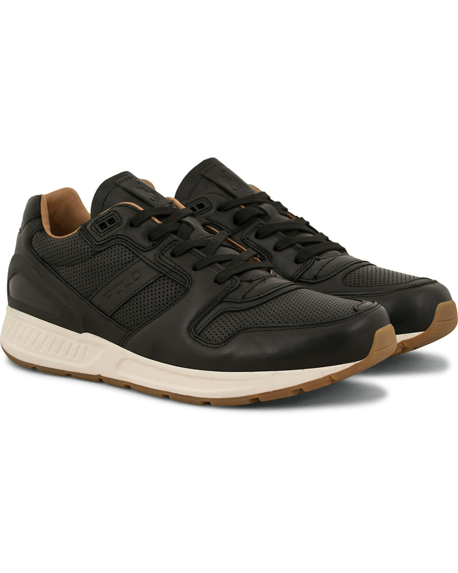 Hombres | Polo Ralph Lauren Train 100 Calf Running Sneaker Black | Polo Ralph Lauren | Train 100 Calf Running Sneaker Black