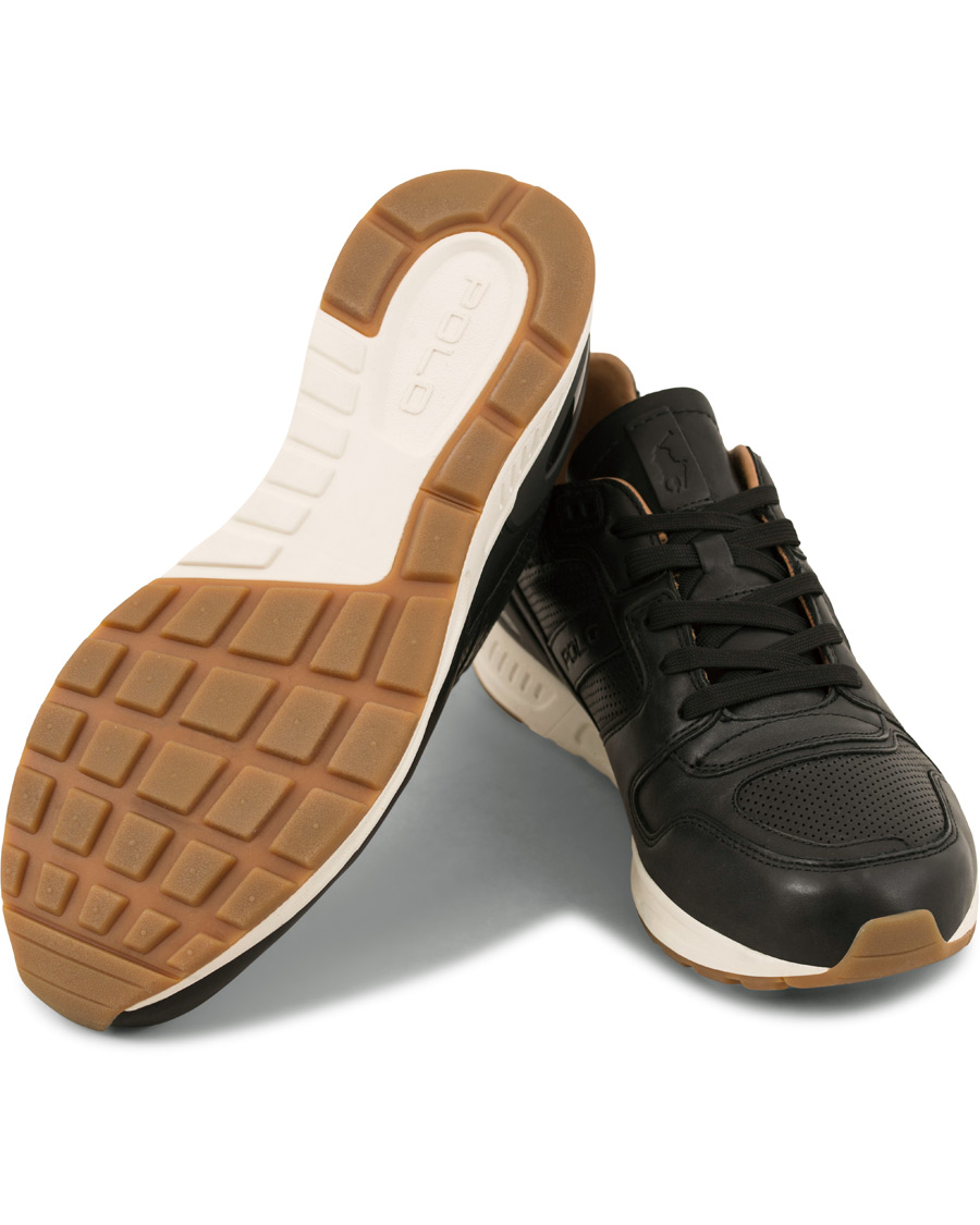 Hombres | Polo Ralph Lauren Train 100 Calf Running Sneaker Black | Polo Ralph Lauren | Train 100 Calf Running Sneaker Black
