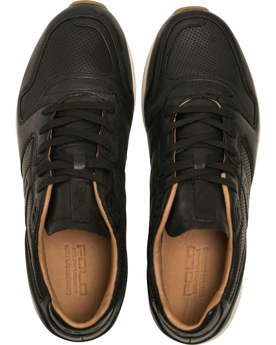 Hombres | Polo Ralph Lauren Train 100 Calf Running Sneaker Black | Polo Ralph Lauren | Train 100 Calf Running Sneaker Black
