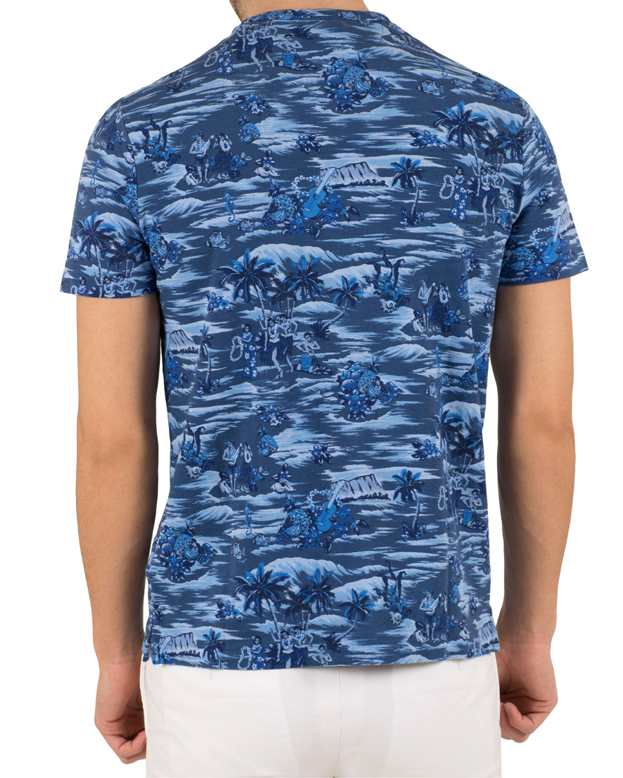 Hombres | Polos | Polo Ralph Lauren | Featherweight Grandad Collar Polo Indigo Island Blue