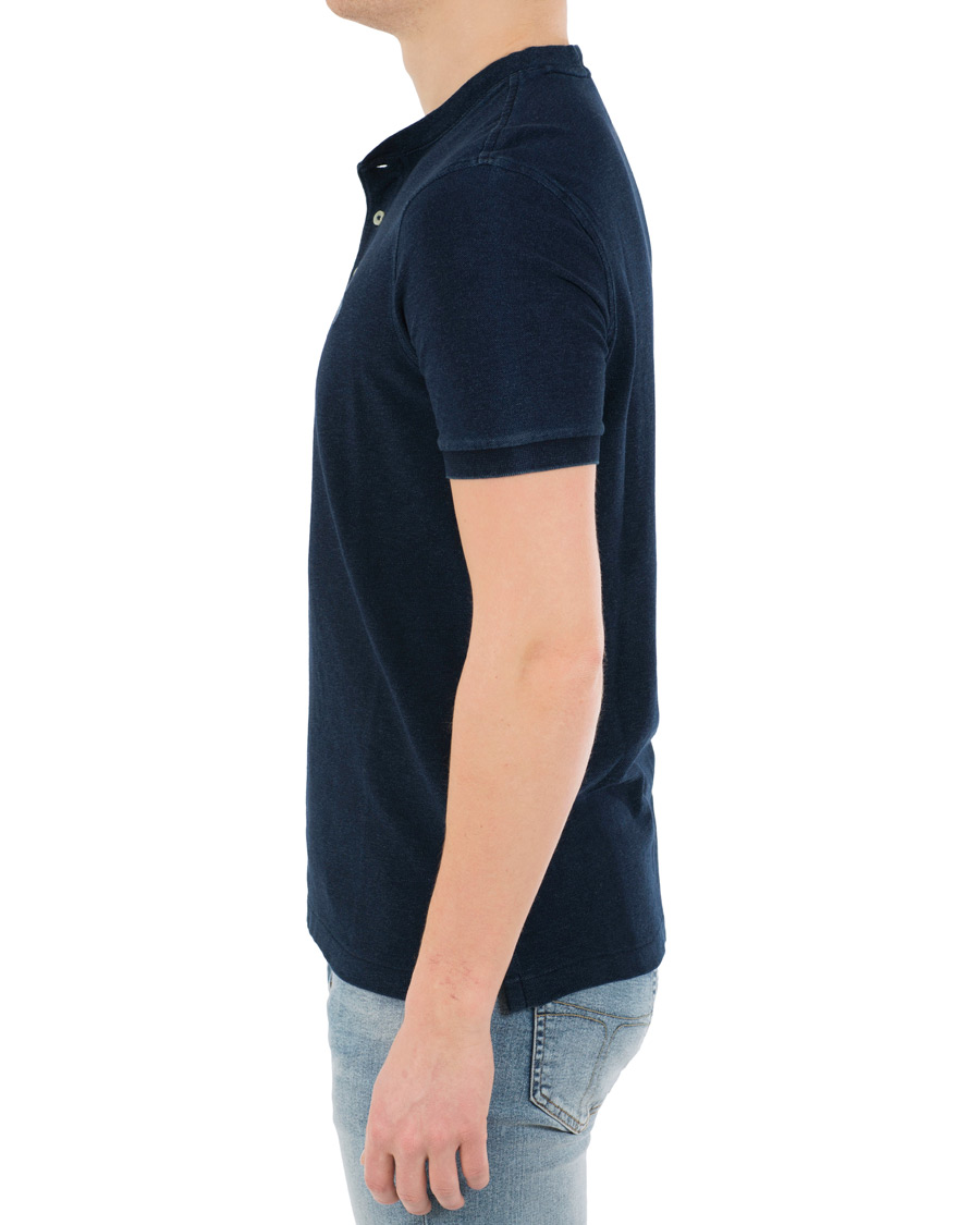 Hombres | Polos | Polo Ralph Lauren | Featherweight Grandad Collar Polo Dark Indigo