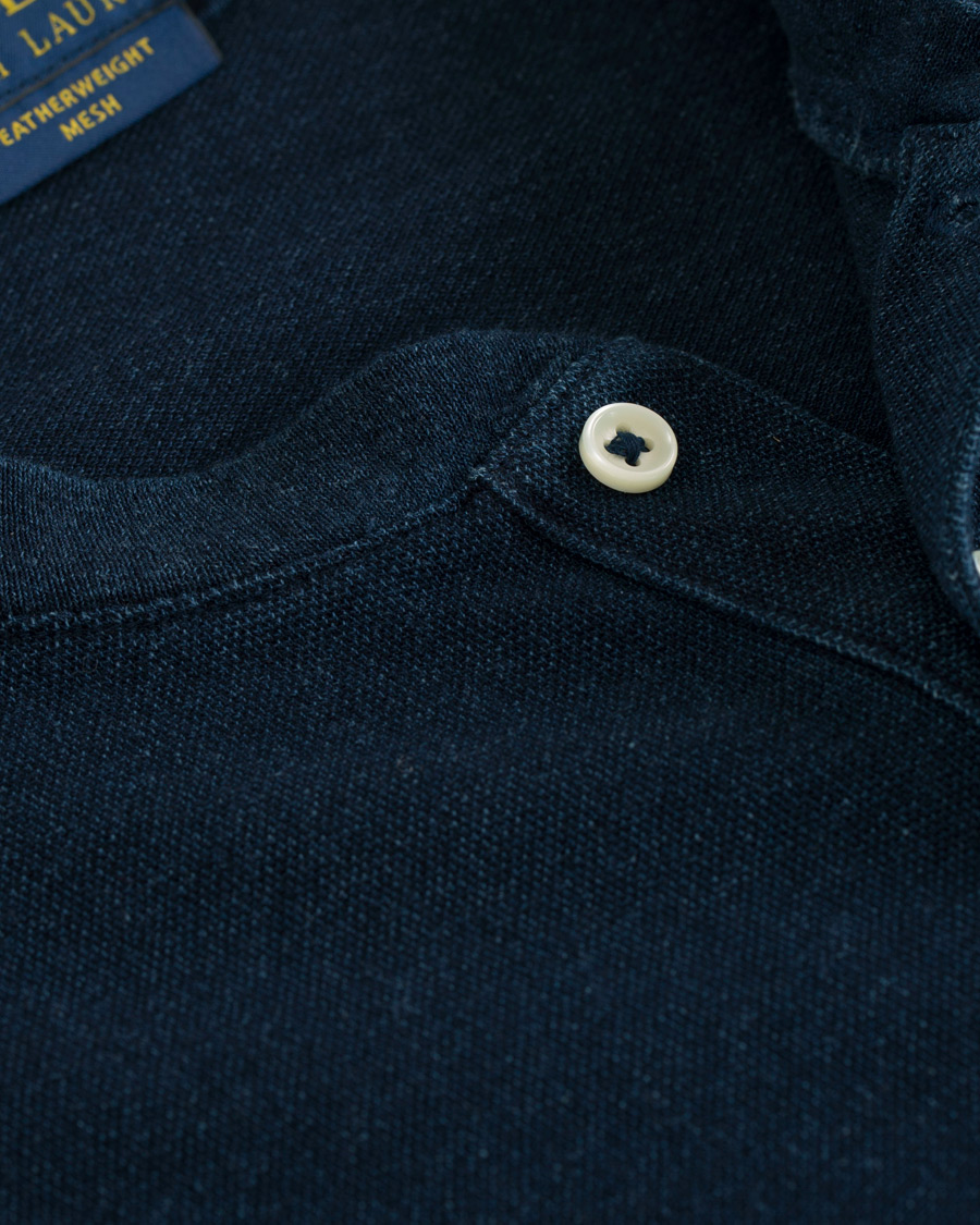 Hombres | Polos | Polo Ralph Lauren | Featherweight Grandad Collar Polo Dark Indigo