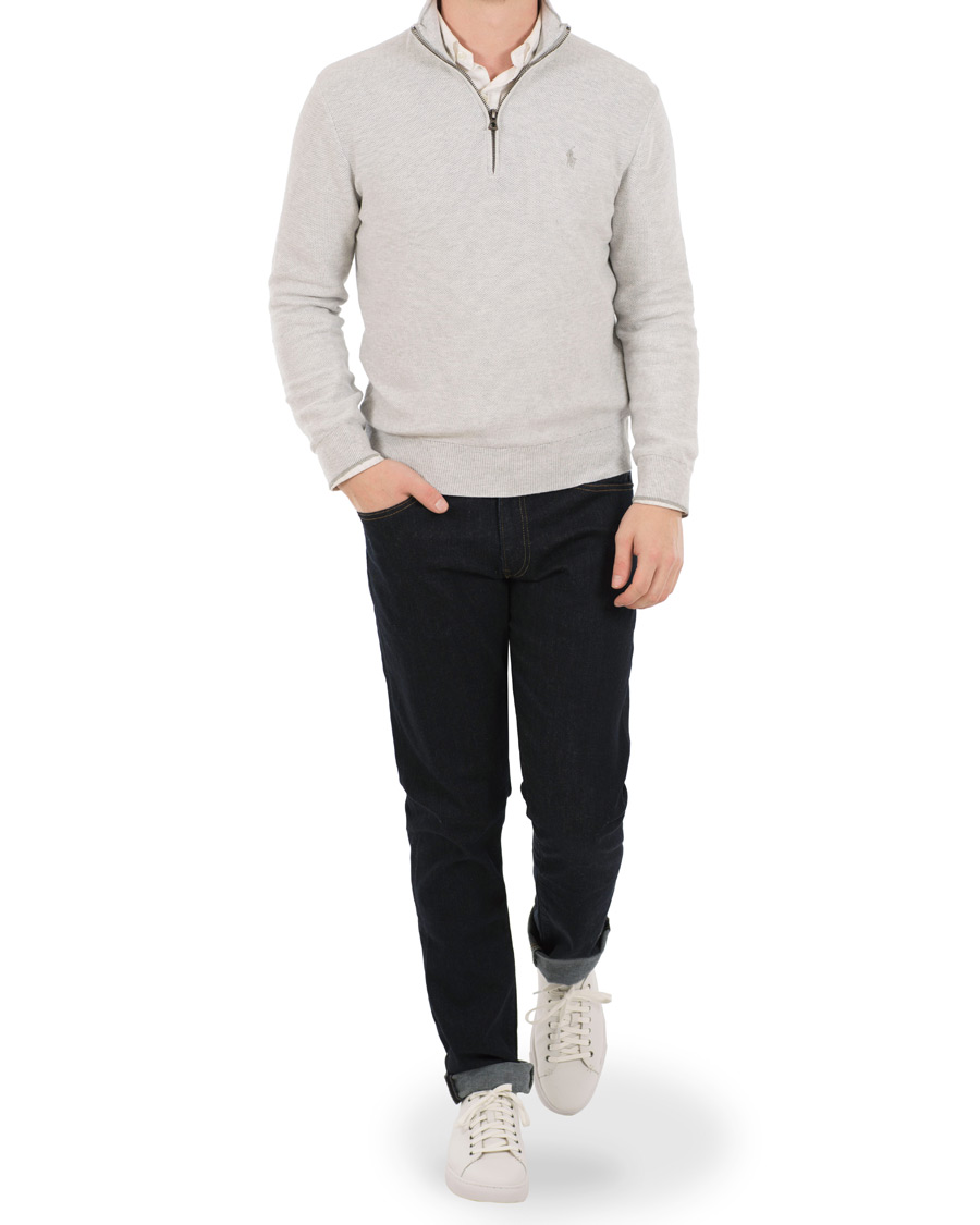 Hombres | Jerséis y prendas de punto | Polo Ralph Lauren | Texture Half Zip Lawrence Grey Heather