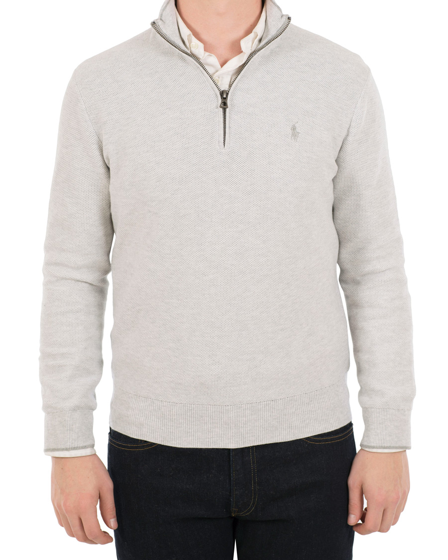Hombres | Jerséis y prendas de punto | Polo Ralph Lauren | Texture Half Zip Lawrence Grey Heather