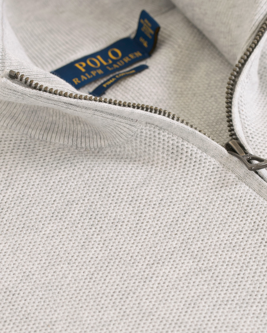Hombres | Jerséis y prendas de punto | Polo Ralph Lauren | Texture Half Zip Lawrence Grey Heather