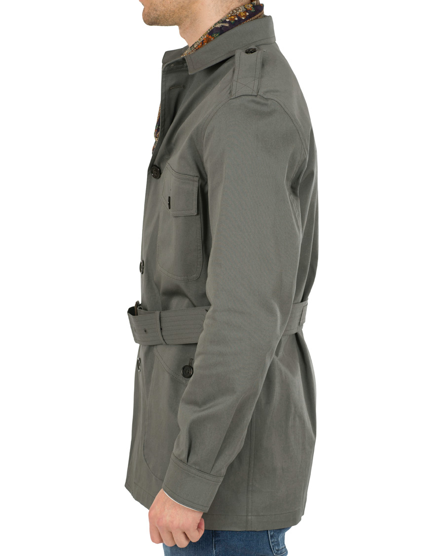 Hombres | Abrigos y chaquetas | Private White V.C. | Belted Safari Jacket Teal Green