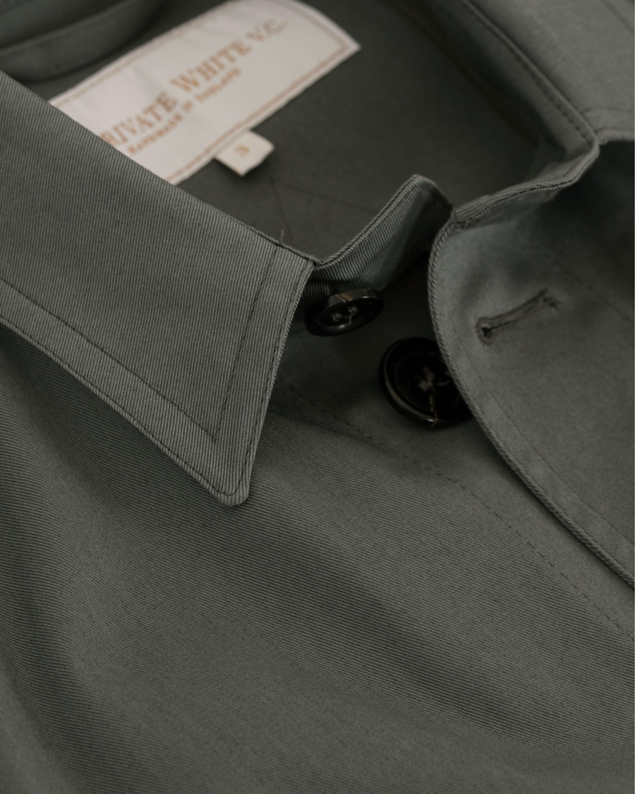 Hombres | Abrigos y chaquetas | Private White V.C. | Belted Safari Jacket Teal Green