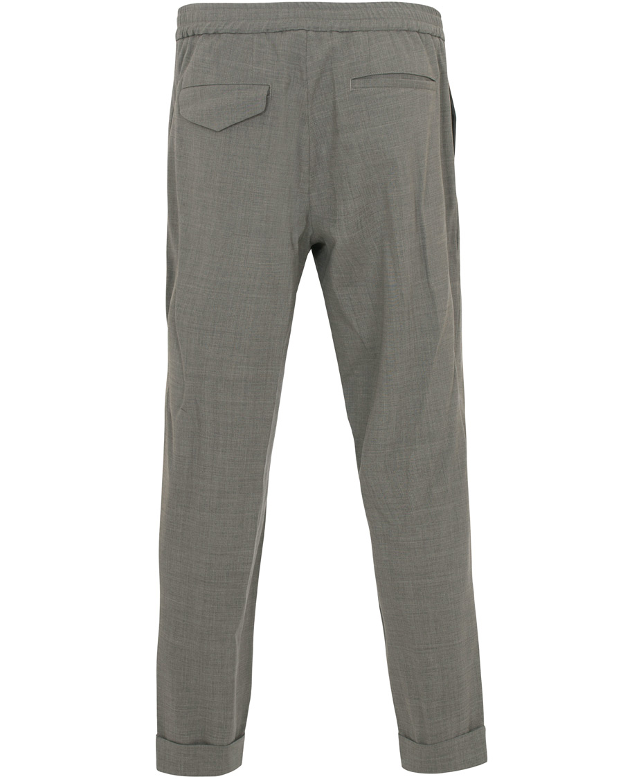 Hombres | Pantalones | Barena | Nitro Pleated Trousers Light Grey