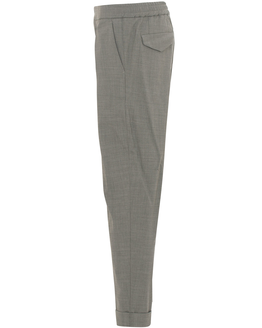 Hombres | Pantalones | Barena | Nitro Pleated Trousers Light Grey