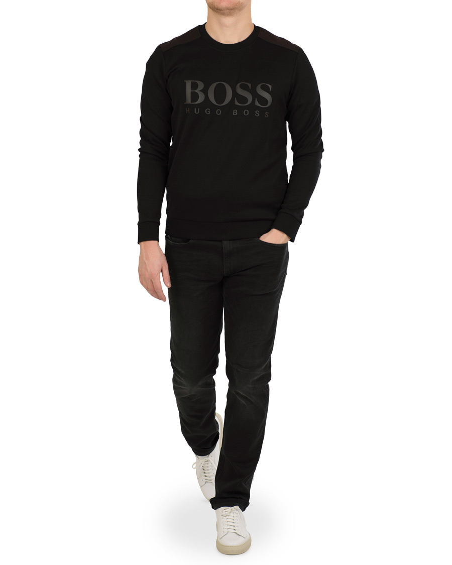 Hombres | Jerséis y prendas de punto | BOSS GREEN | BOSS Athleisure Salbo Sweatshirt Black
