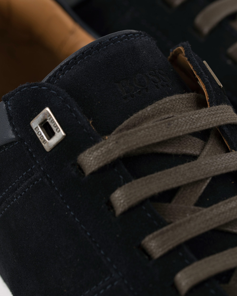Hombres | BOSS Escape Tenn Sneaker Navy Suede | BOSS BLACK | BOSS Escape Tenn Sneaker Navy Suede
