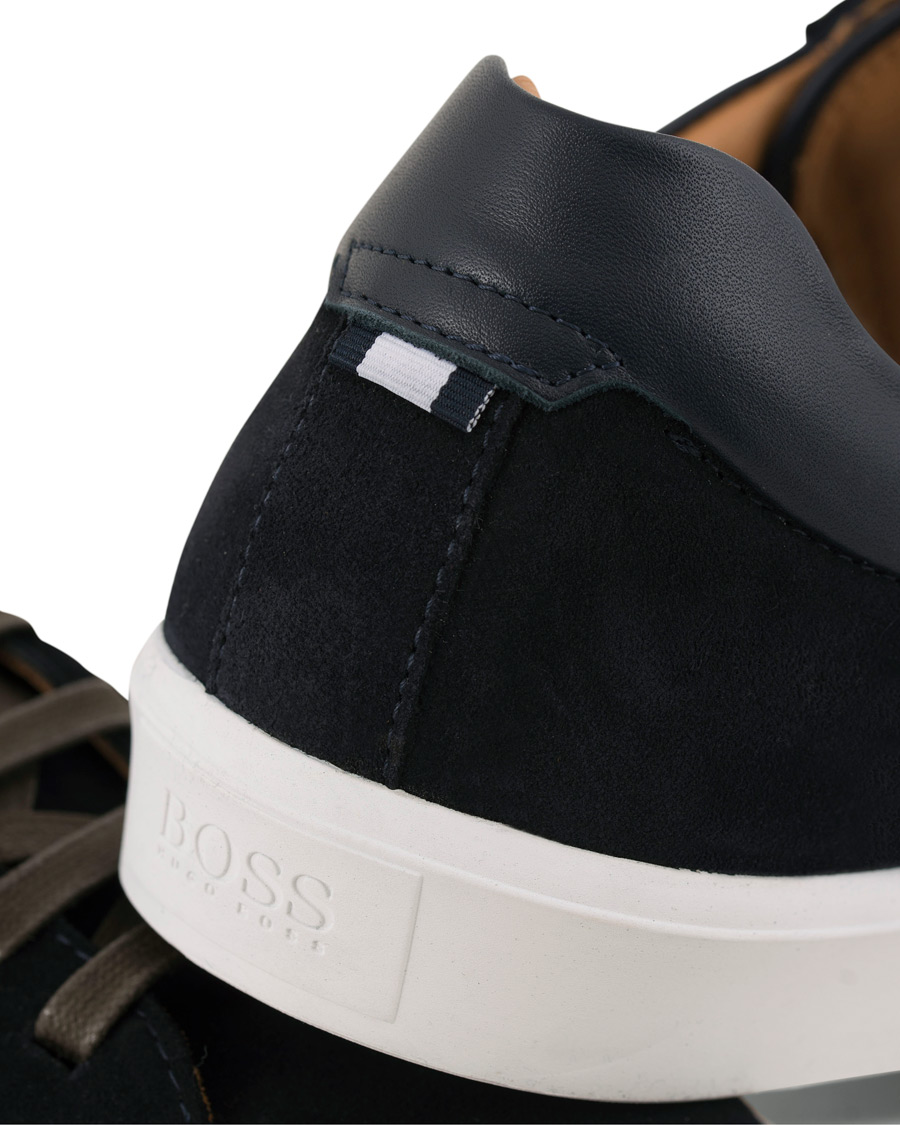 Hombres | BOSS Escape Tenn Sneaker Navy Suede | BOSS BLACK | BOSS Escape Tenn Sneaker Navy Suede