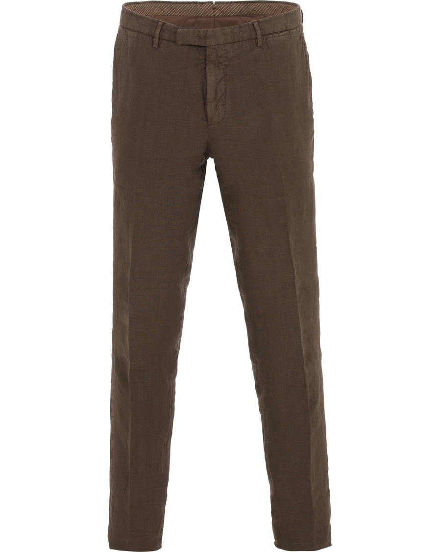 Hombres | Trajes | Boglioli | K Jacket Linen Suit Brown