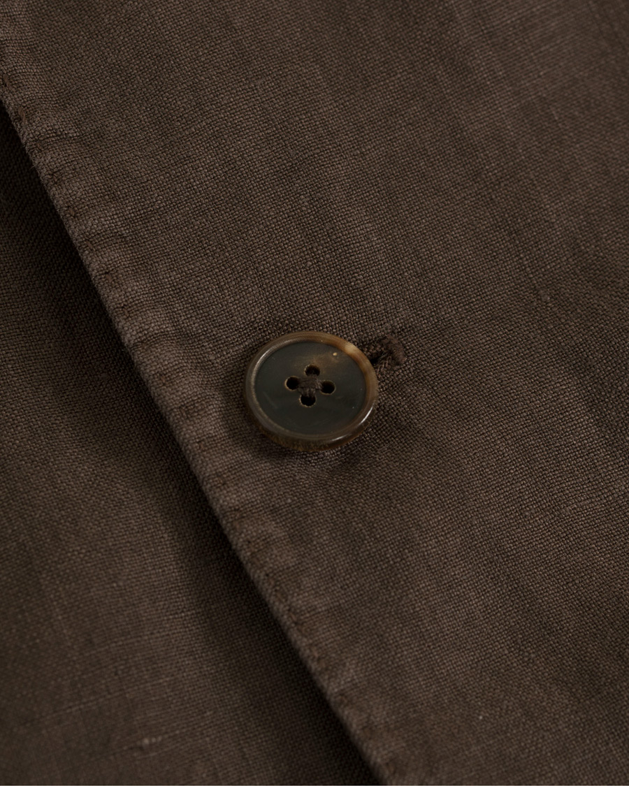 Hombres | Trajes | Boglioli | K Jacket Linen Suit Brown