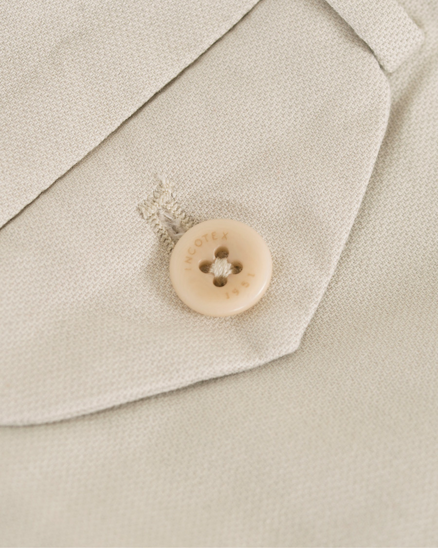 Hombres | Pantalones cortos | Incotex | Ice Cotton Shorts Off White