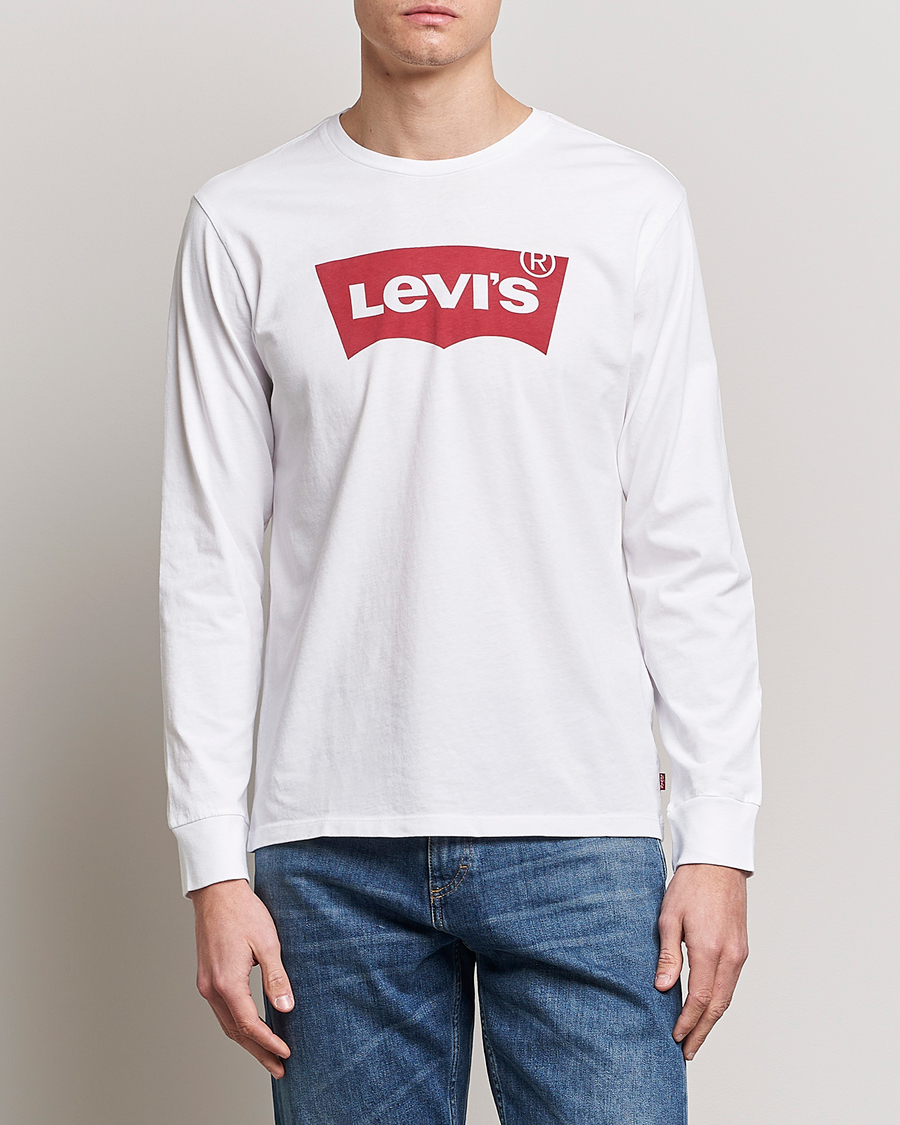 Hombres | American Heritage | Levi's | Logo Long Sleeve T-Shirt White